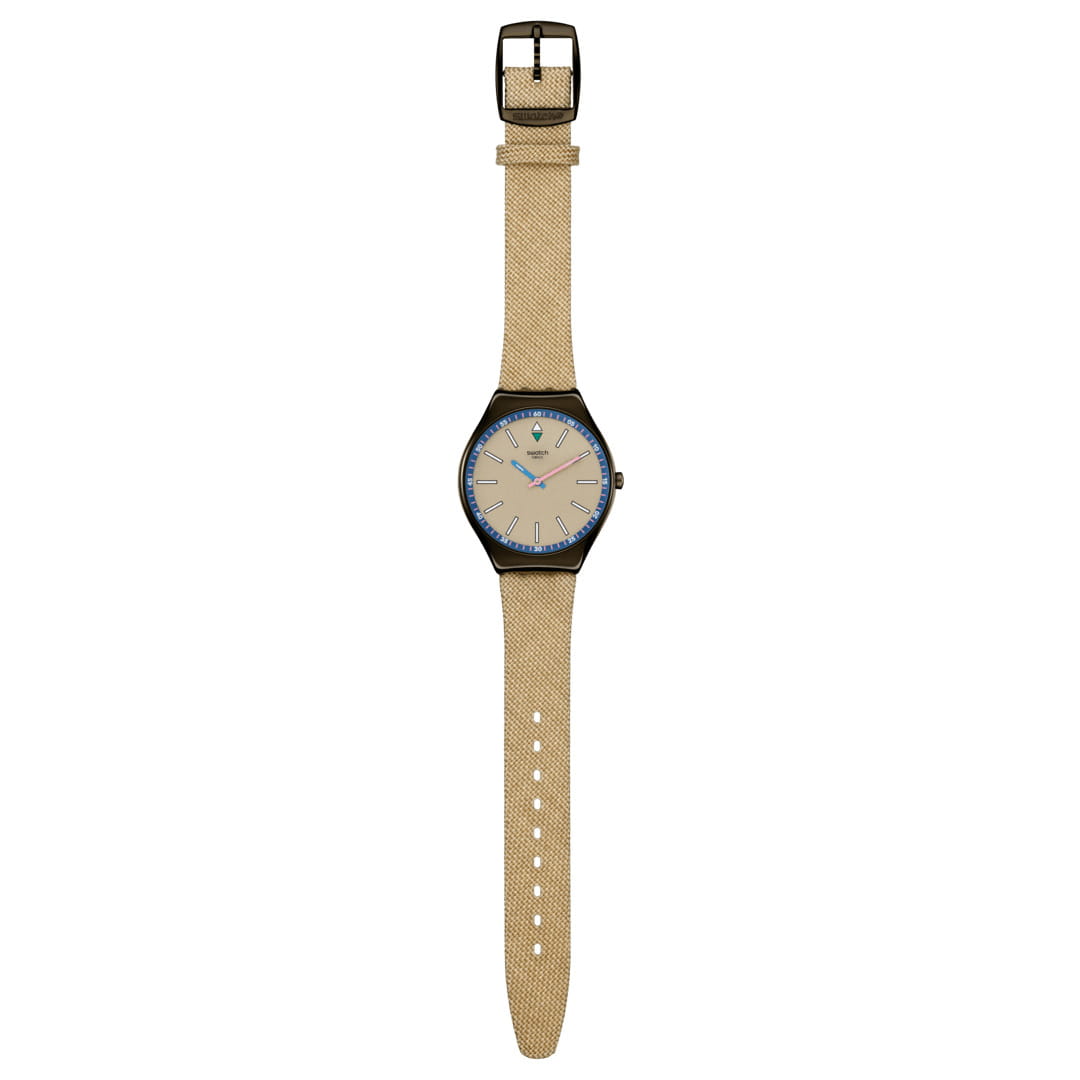 Swatch Swatch Skin Irony SYXM100, irony швейцария женские часы на браслете тканевый боковой вид