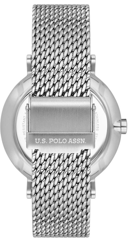 U.S. Polo Assn. U.S. Polo Assn. Crossing USPA1036-02,  сша мужские часы на браслете нержавеющая сталь боковой вид