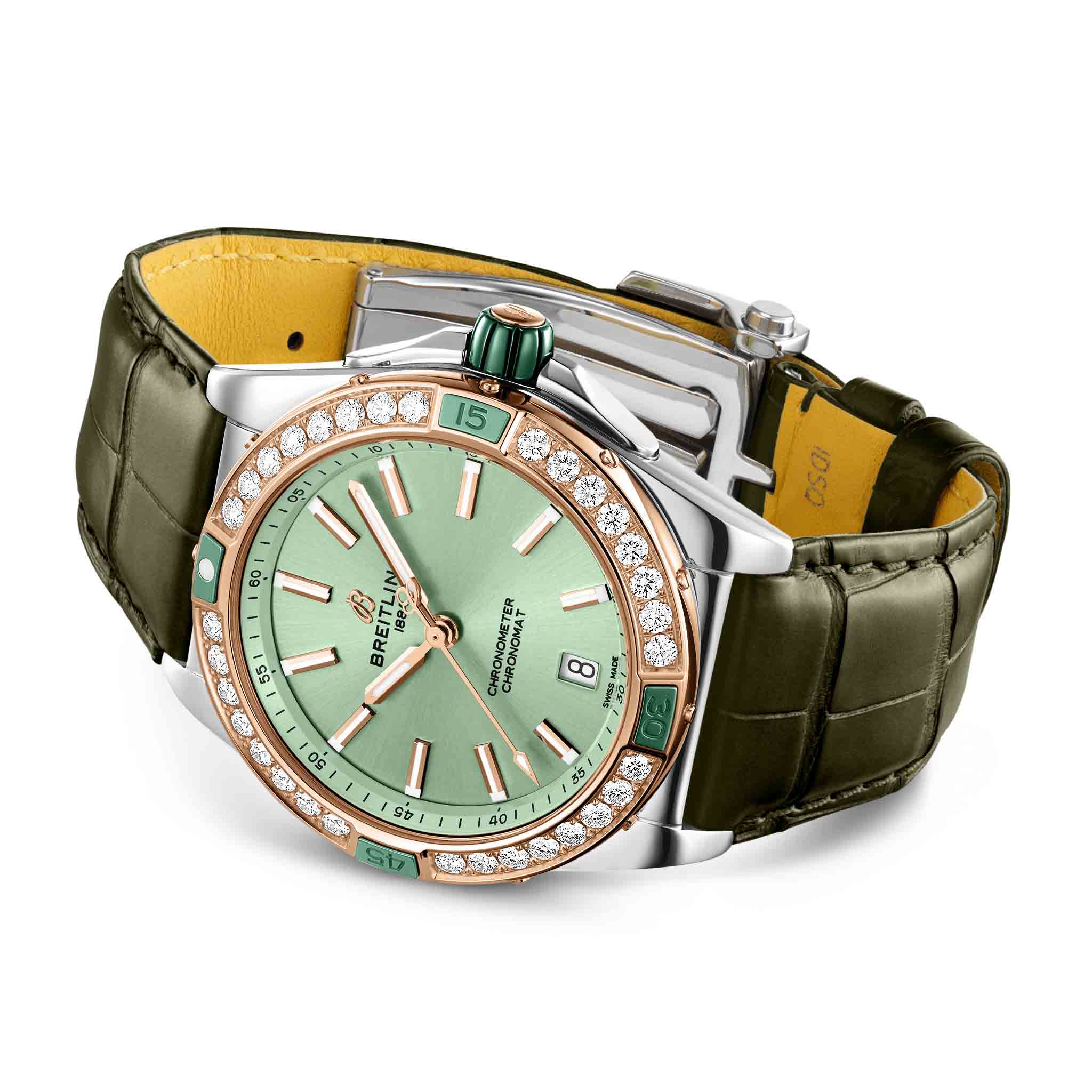 Оригинальные часы Breitling Breitling Super Chronomat Automatic 38 U17356531L1P1 механические калибр механизма breitling 17 общий вид
