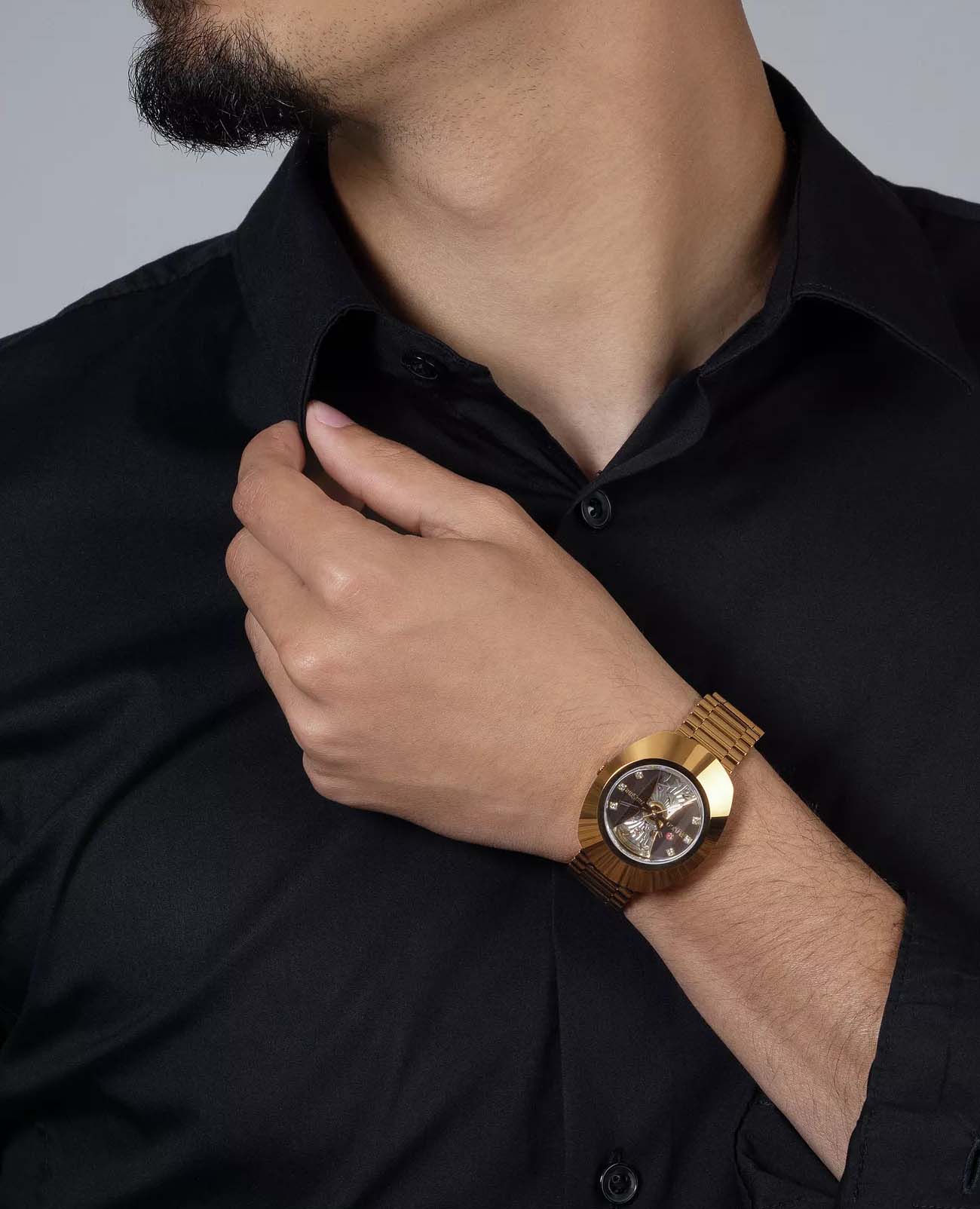 Rado Rado DiaStar The Original Automatic R12065303 механические женские часы часы крупный план коричневый циферблата
