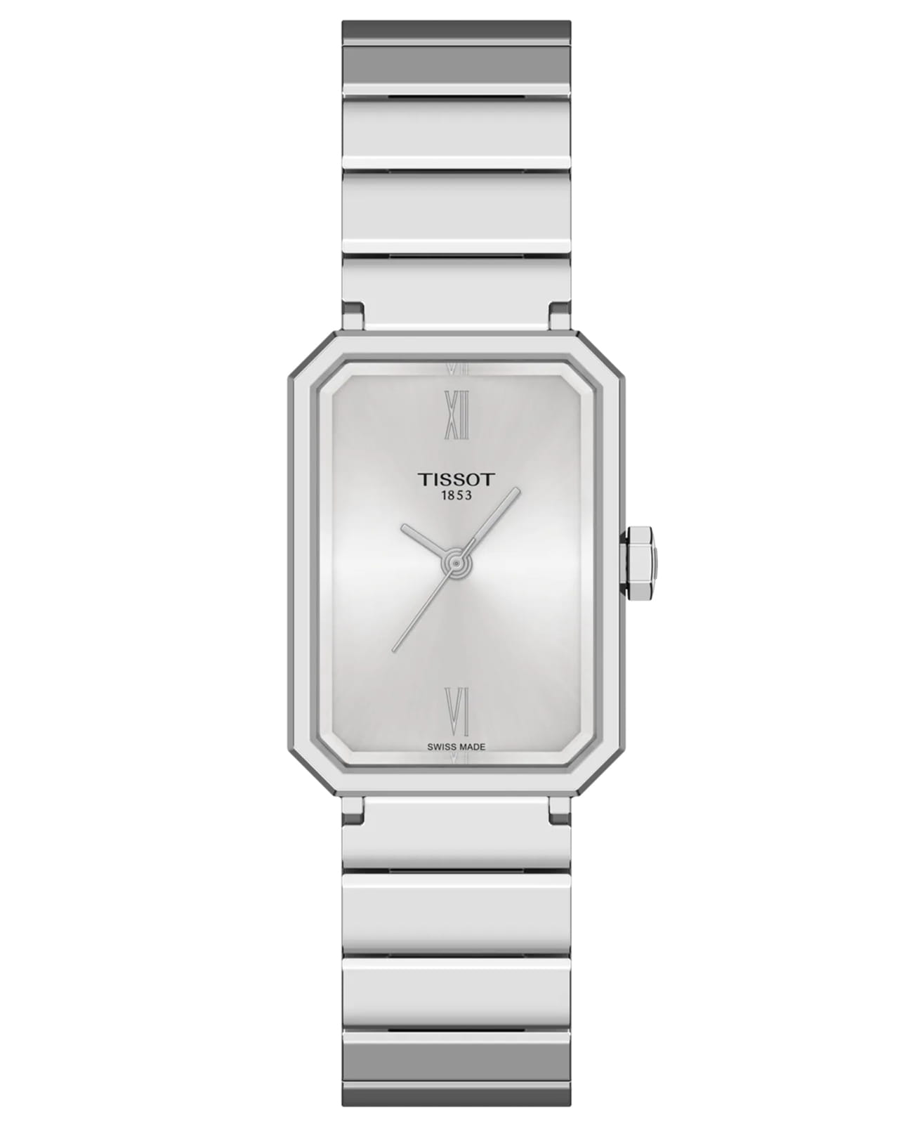 Tissot Tissot SRV 30mm T160.110.11.033.00 SRV T1601101103300 кварцевые женские часы серебристый циферблат, браслет нержавеющая сталь — вид спереди