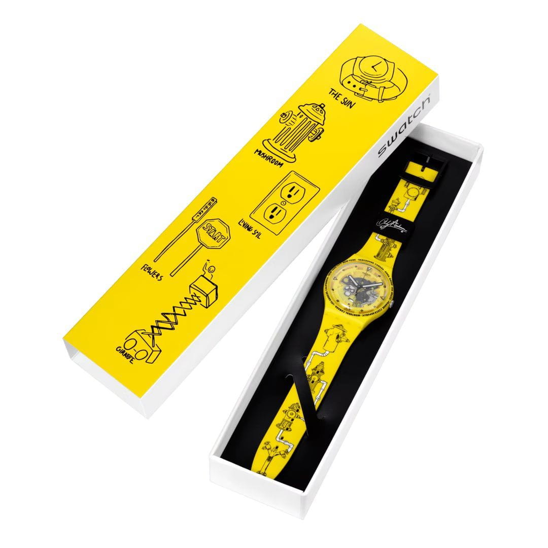Swatch SO29J101 женские часы застежка крупным планом