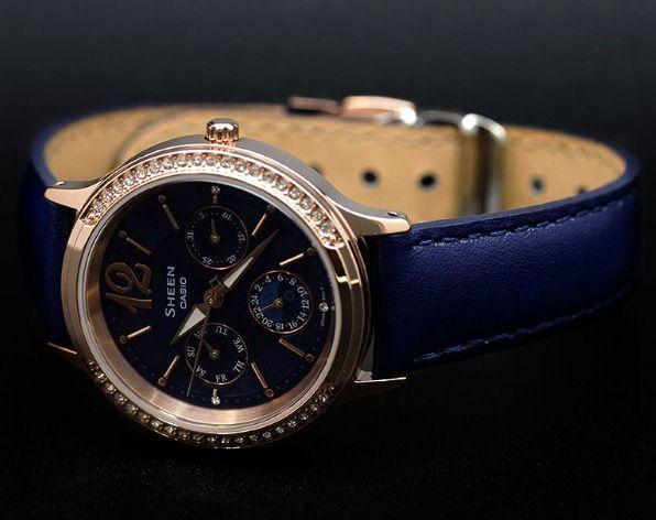 Casio Casio Sheen SHE-3030GL-2A , наручные женские часы фото под углом