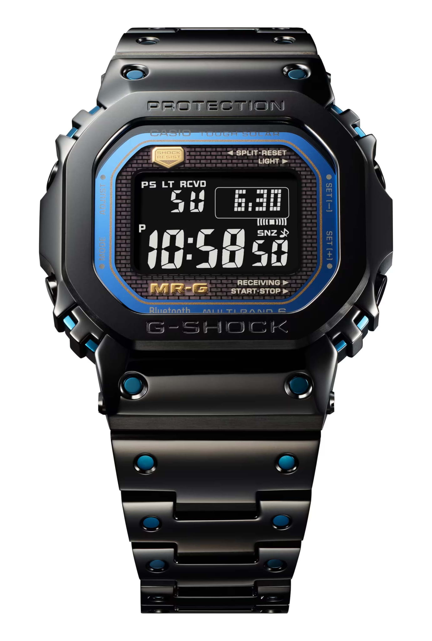 Casio MRG-B5000BA-1DR мужские часы застежка крупным планом