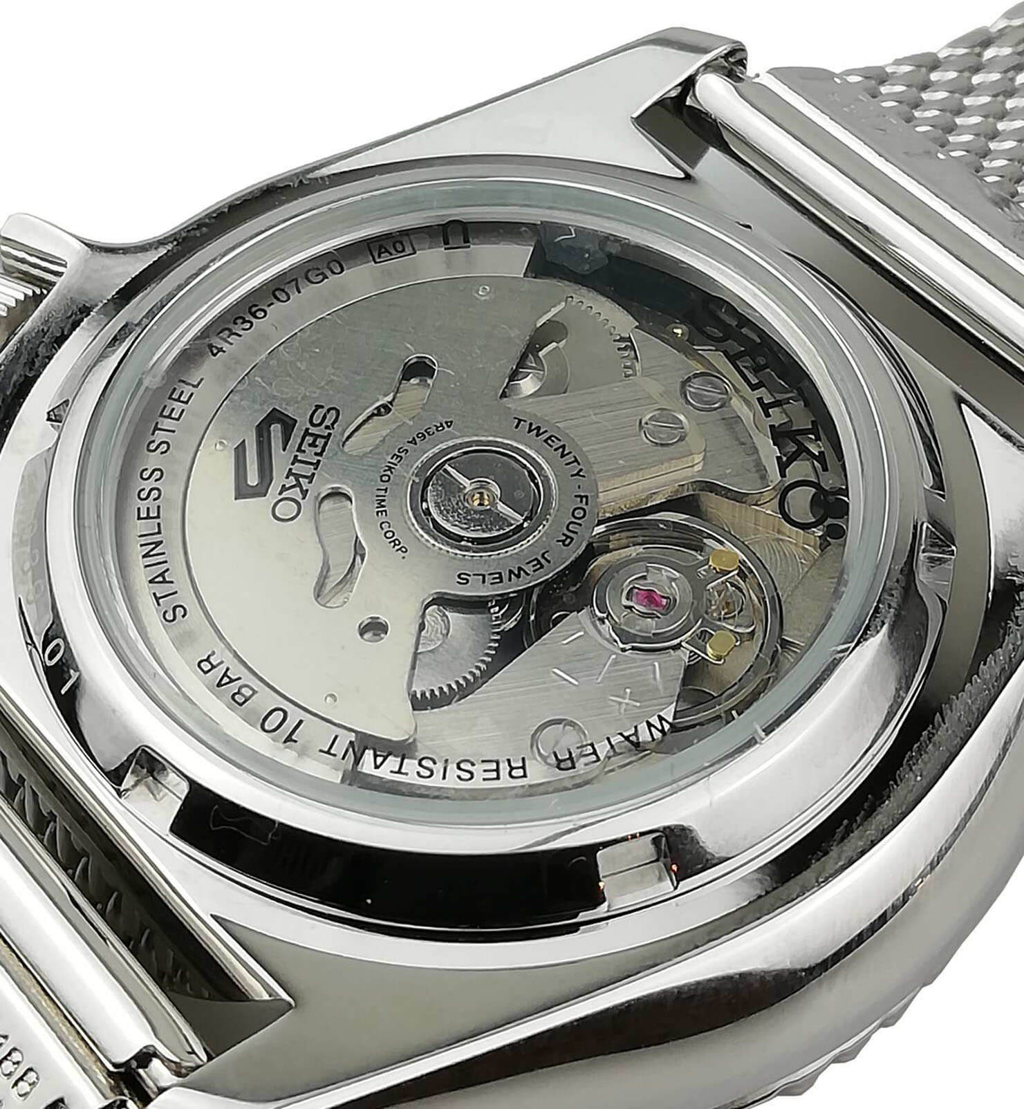 Seiko Seiko 5 Sports SRPD71K1  - задняя крышка сталь металл корпуса, япония часы