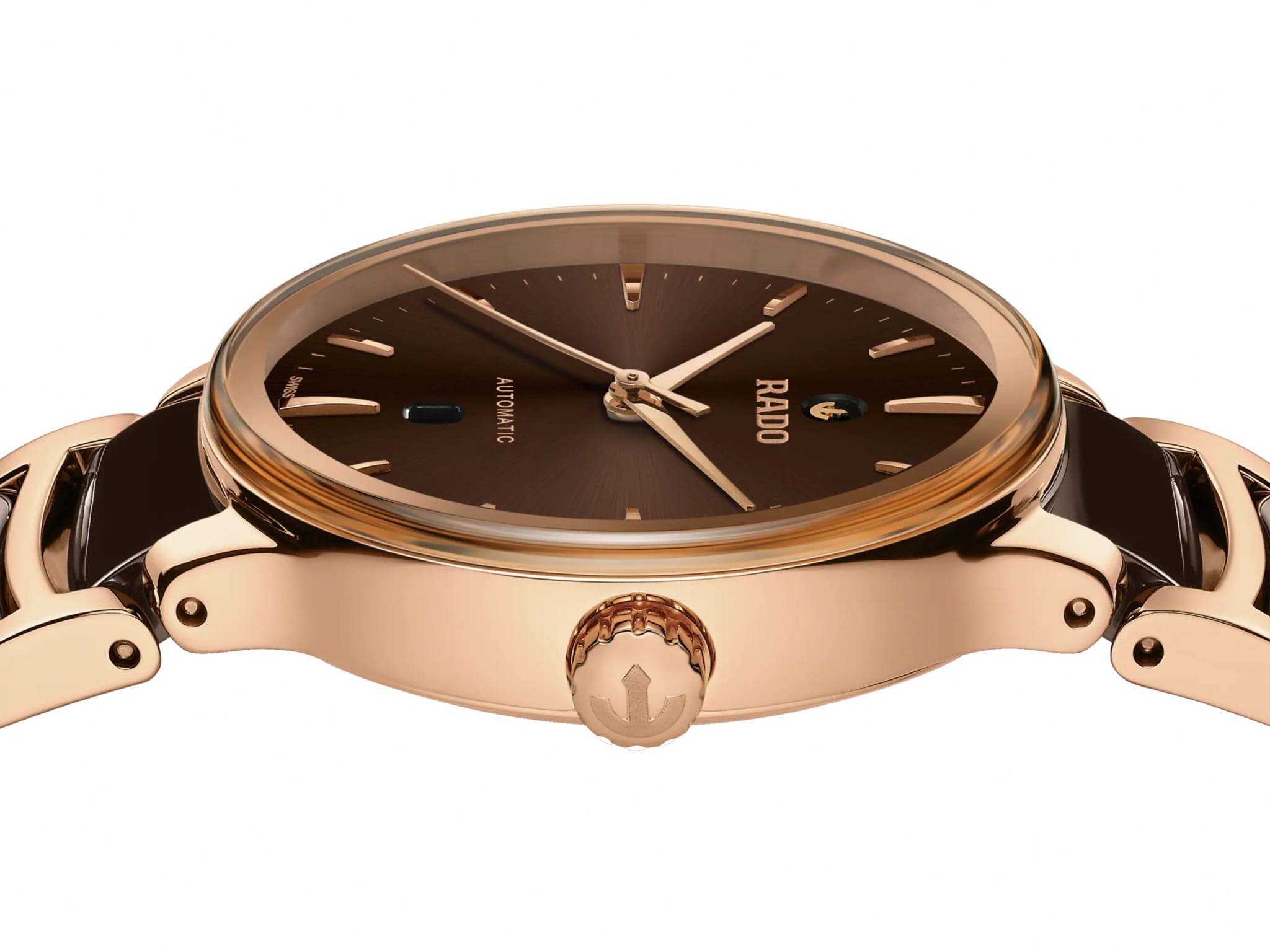 Rado Rado Centrix Automatic R30019302 женские часы коричневый циферблат на запястье