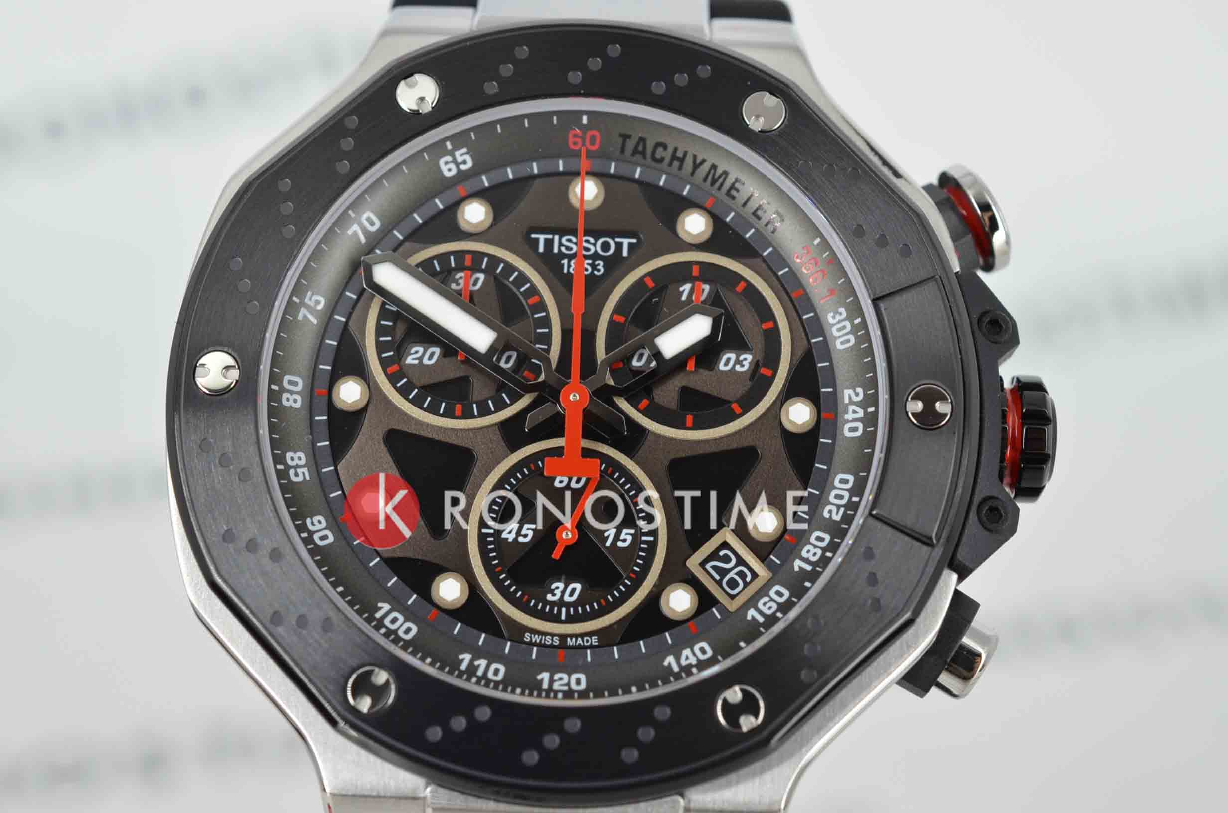 Tissot Tissot T-Race MotoGP Quartz Chronograph (2025) T141.417.27.081.00 T Race, наручные мужские часы фото под углом
