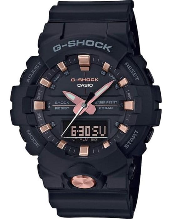 Casio Casio G-Shock GA-810B-1A4 GA GA-810B-1A4 электронные мужские часы черный циферблат, браслет пластик — вид спереди