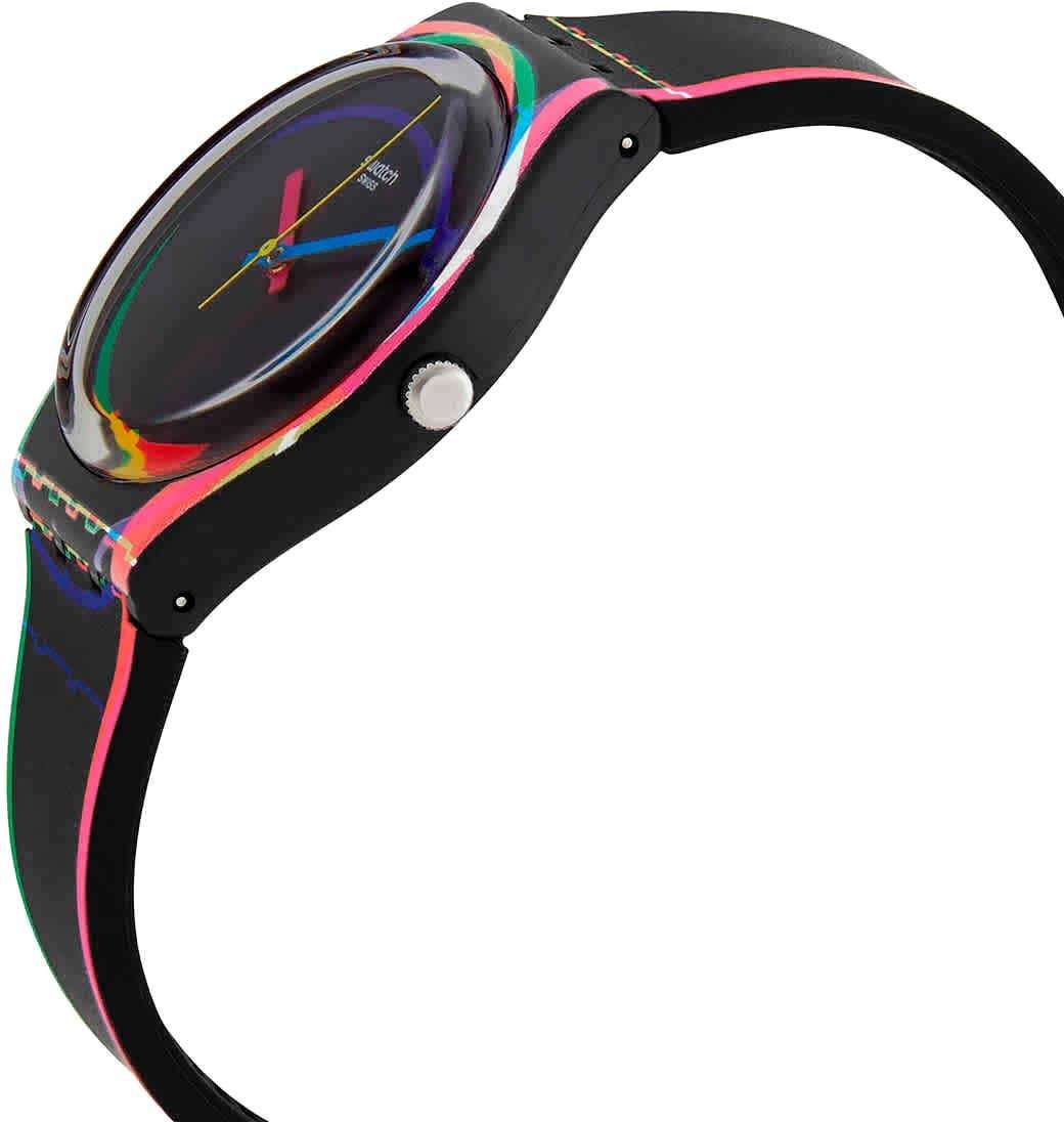 Swatch Swatch Gent Standard GB333 женские часы черный циферблат на запястье