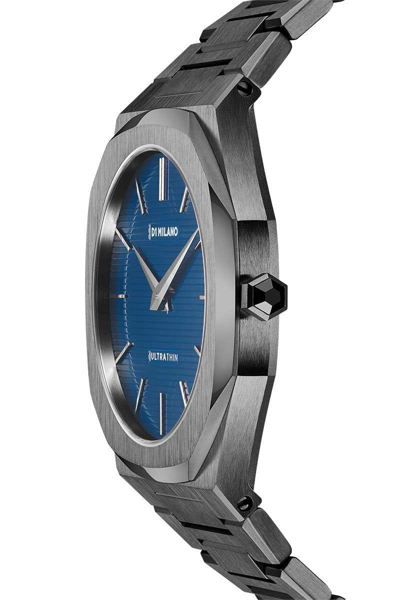 D1 Milano D1 Milano Ultra Thin UTBJ12,  италия мужские часы на браслете нержавеющая сталь с pvd-покрытием боковой вид