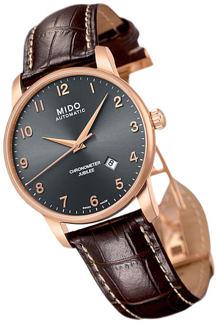 Оригинальные часы Mido Mido Baroncelli M8690.3.13.8 механические калибр механизма eta 2836-2 общий вид