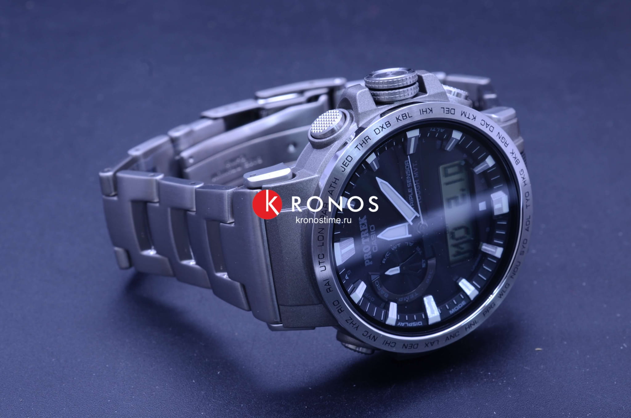 Оригинальные часы Casio Casio Pro Trek PRW-60T-7A в фирменной упаковке от производителя