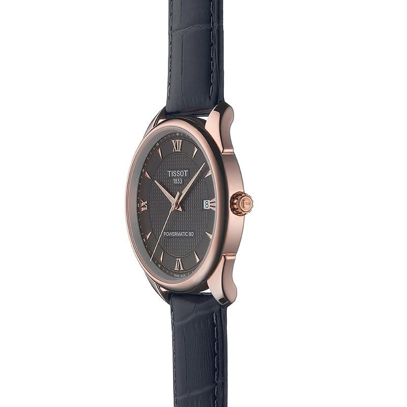 Оригинальные часы Tissot Tissot Vintage Powermatic 80 18K Gold T920.407.76.068.00 механические калибр механизма powermatic 80.111 общий вид