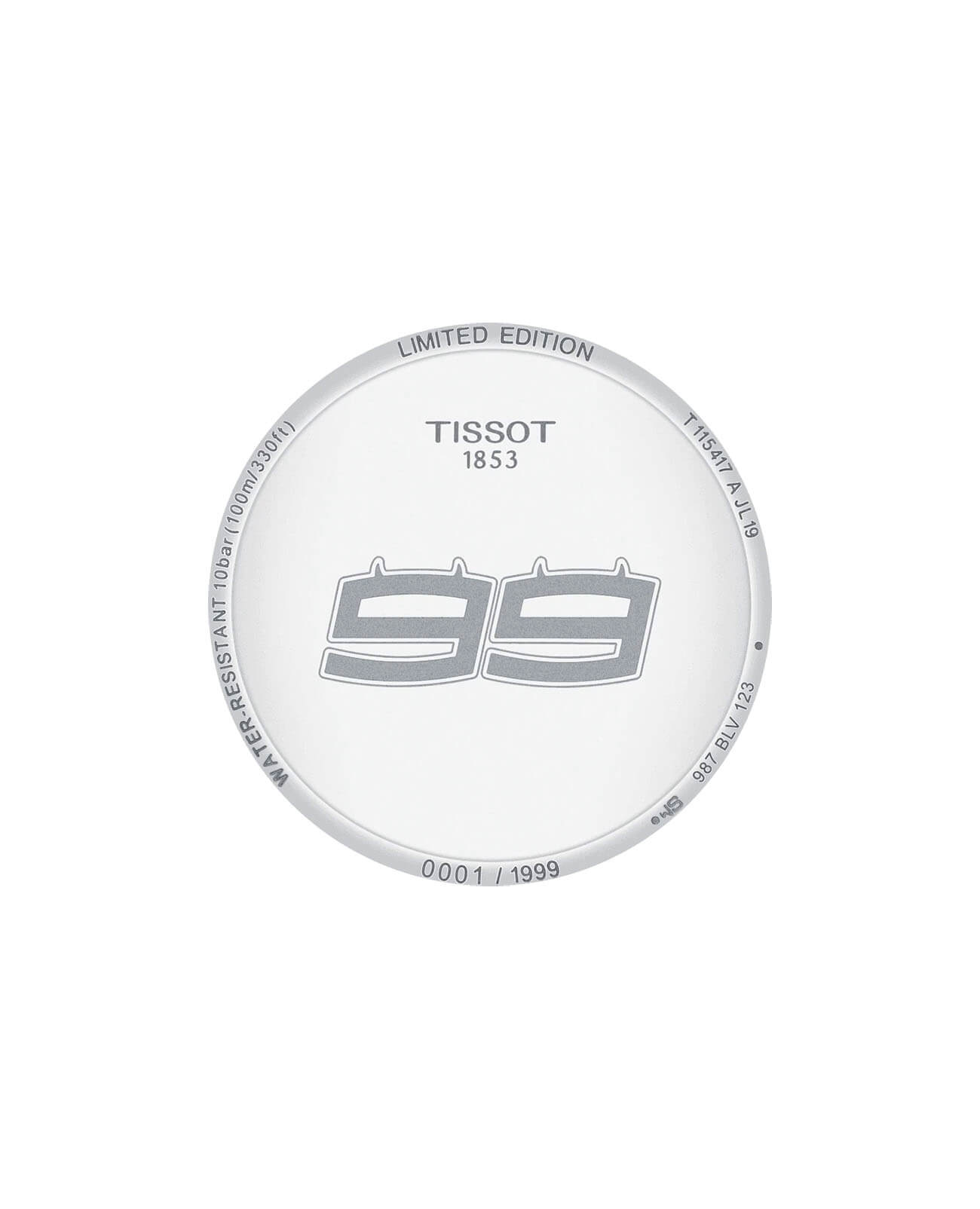 Tissot Tissot T-Race Jorge Lorenzo 2019 T115.417.27.057.00, t-sport швейцария мужские часы на браслете каучук боковой вид