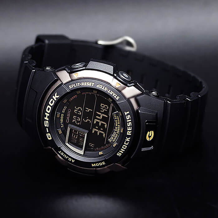 Casio Casio G-Shock G-7710-1 электронные мужские часы часы крупный план черный циферблата