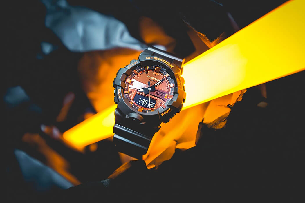 Casio Casio G-Shock GA-800BR-1A GA, наручные мужские часы фото под углом