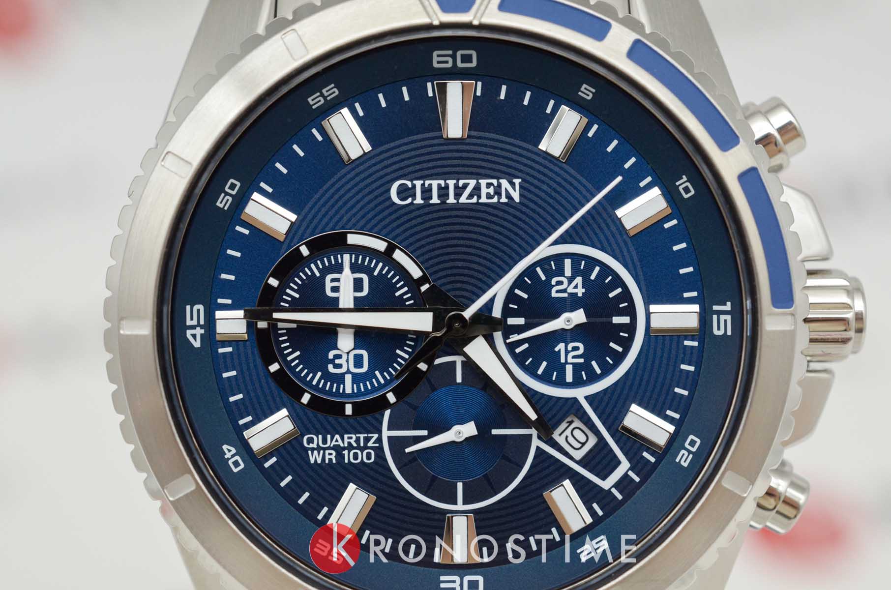 Citizen Citizen Chronograph AN8201-57L  - задняя крышка сталь металл корпуса, япония часы