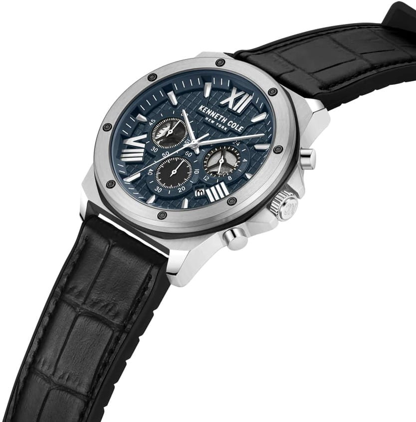 Kenneth Cole Kenneth Cole New York KCWGO0016004,  сша мужские часы на браслете кожаный боковой вид