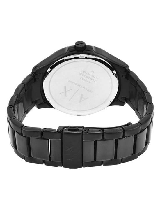 Armani Exchange Armani Exchange Hampton AX2104 кварцевые мужские часы часы крупный план черный циферблата