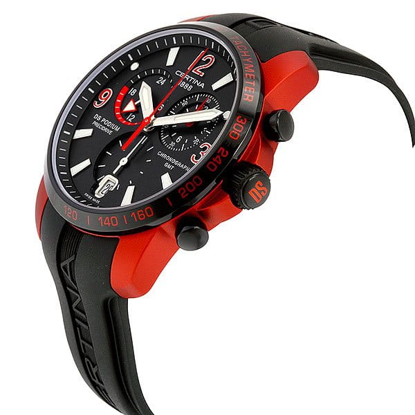 Certina Certina DS Podium Chronograph GMT Aluminium  C001.639.97.057.01 , наручные мужские часы фото под углом