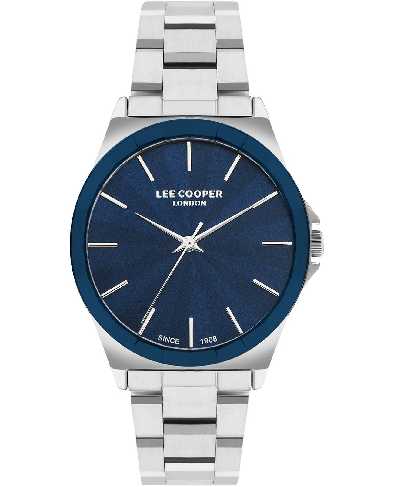 Lee Cooper Lee Cooper LC07686.390  LC07686.390 кварцевые женские часы серебристый циферблат, браслет нержавеющая сталь — вид спереди