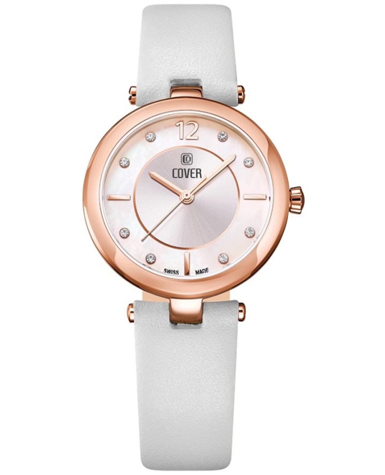 Cover Cover Amelia CO193.14  CO193.14 кварцевые женские часы перламутровый циферблат, браслет кожаный — вид спереди