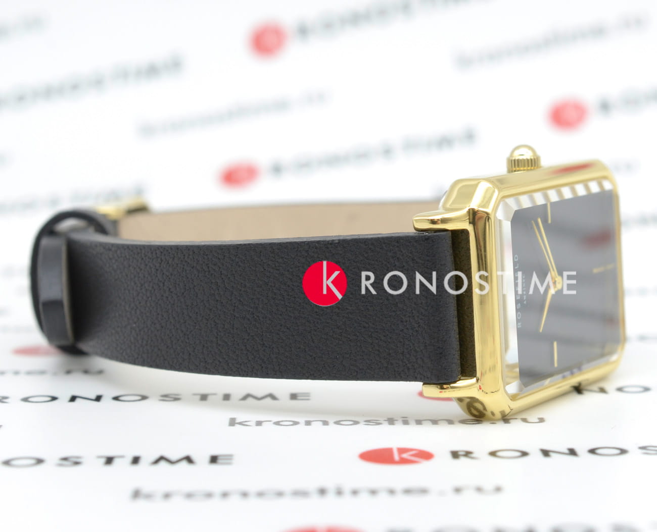 Rosefield Rosefield The Octagon OBSBG-O49,  сша женские часы на браслете кожаный боковой вид