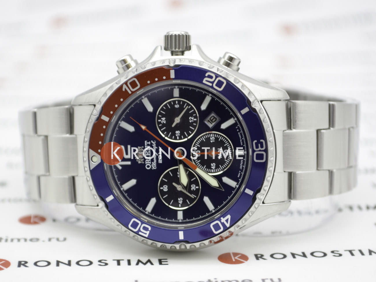Оригинальные часы Orient Orient Chronograph RA-TX0201L (RN-TX0201L) кварцевые калибр механизма  общий вид