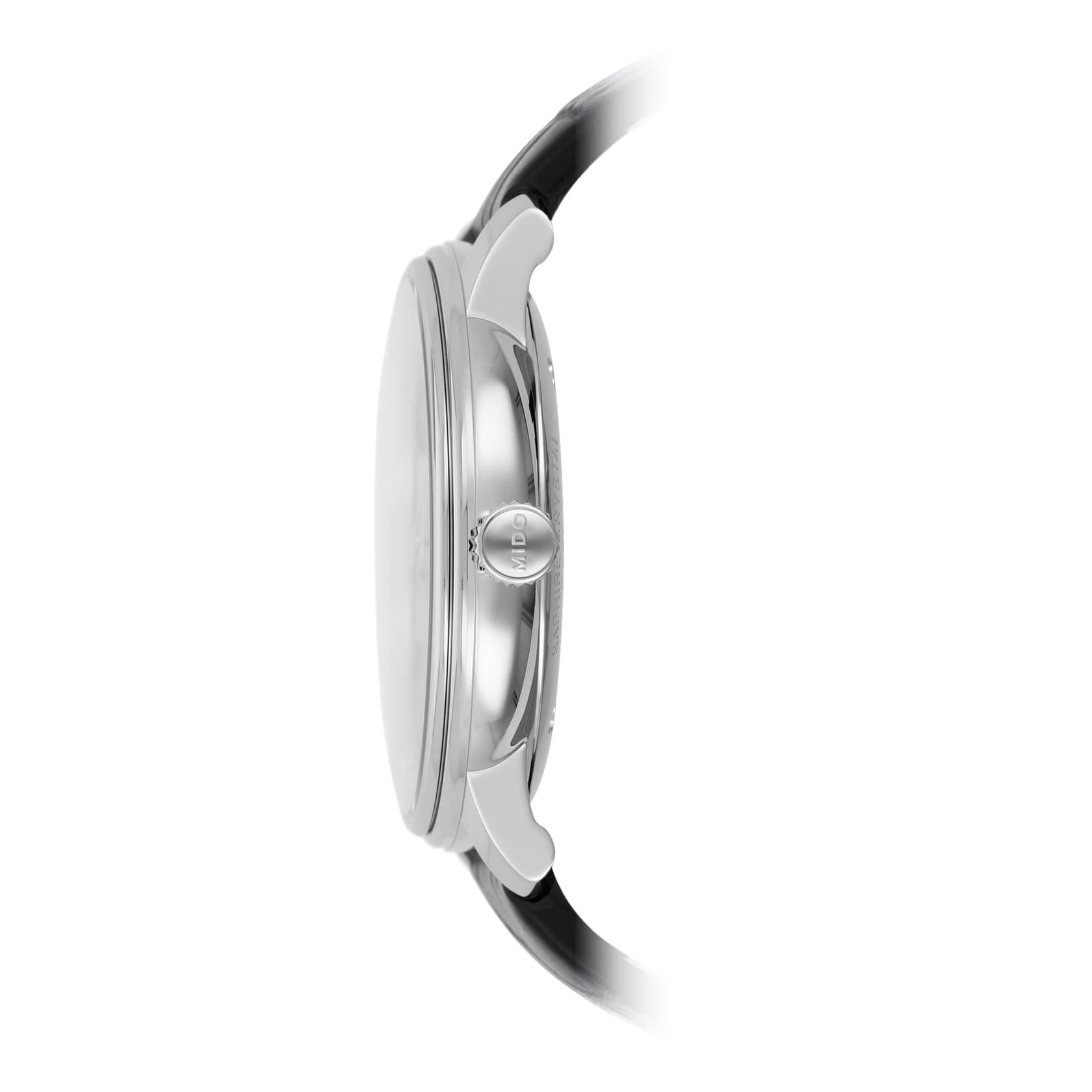 Mido Mido Baroncelli Chronometer Silicon Gent M027.408.16.031.00, baroncelli швейцария мужские часы на браслете кожаный боковой вид