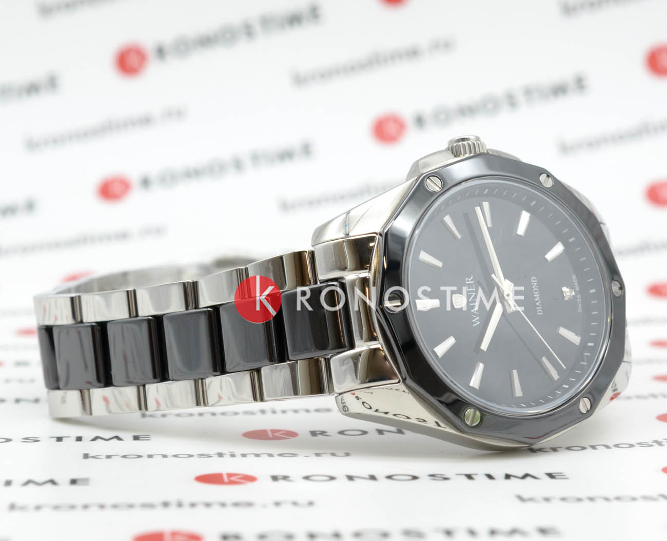 Оригинальные часы Wainer Wainer Diamond WA.18050-A кварцевые калибр механизма ronda 763 общий вид