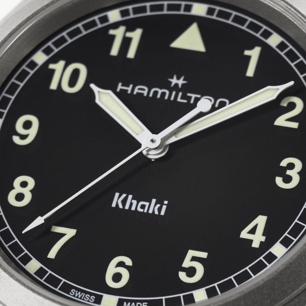 Hamilton Hamilton Khaki Field Quartz 38mm H69401130  — детали корпуса и нержавеющая сталь