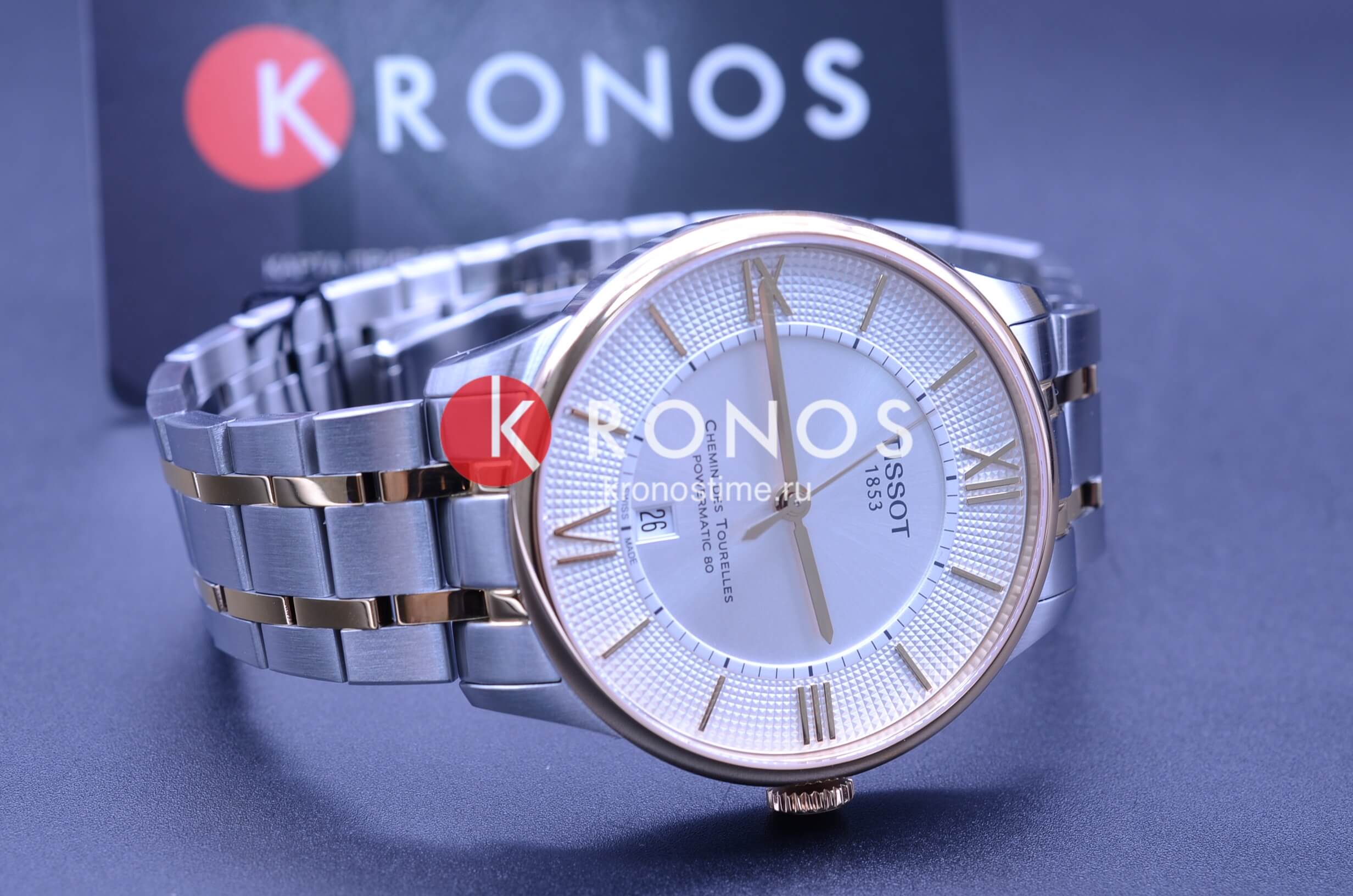 Tissot Tissot Chemin des Tourelles Powermatic 80 T099.407.22.038.02 мужские часы серебристый циферблат на запястье