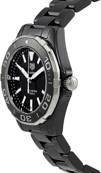 TAG Heuer TAG Heuer Aquaracer WAY1390.BH0716, aquaracer швейцария женские часы на браслете керамика боковой вид