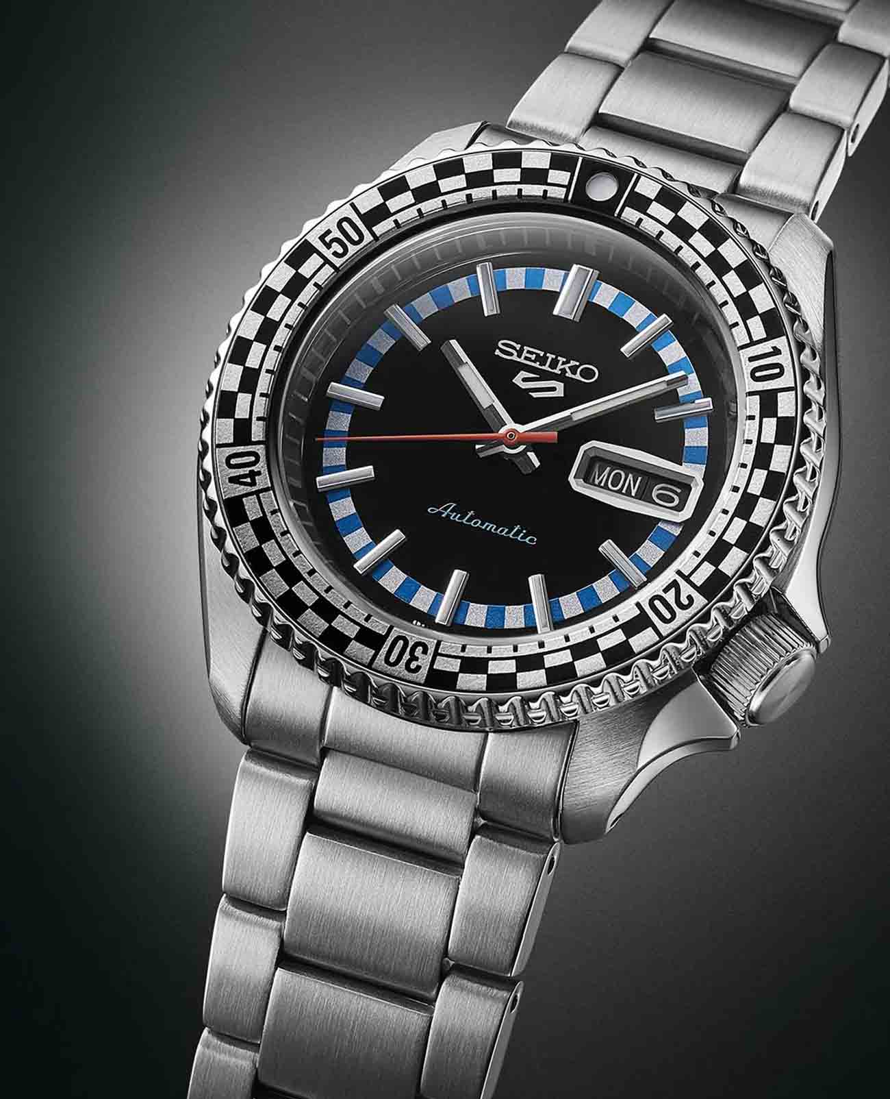 Seiko Seiko 5 Sports SRPK67K1, 5 sports япония мужские часы на браслете нержавеющая сталь боковой вид