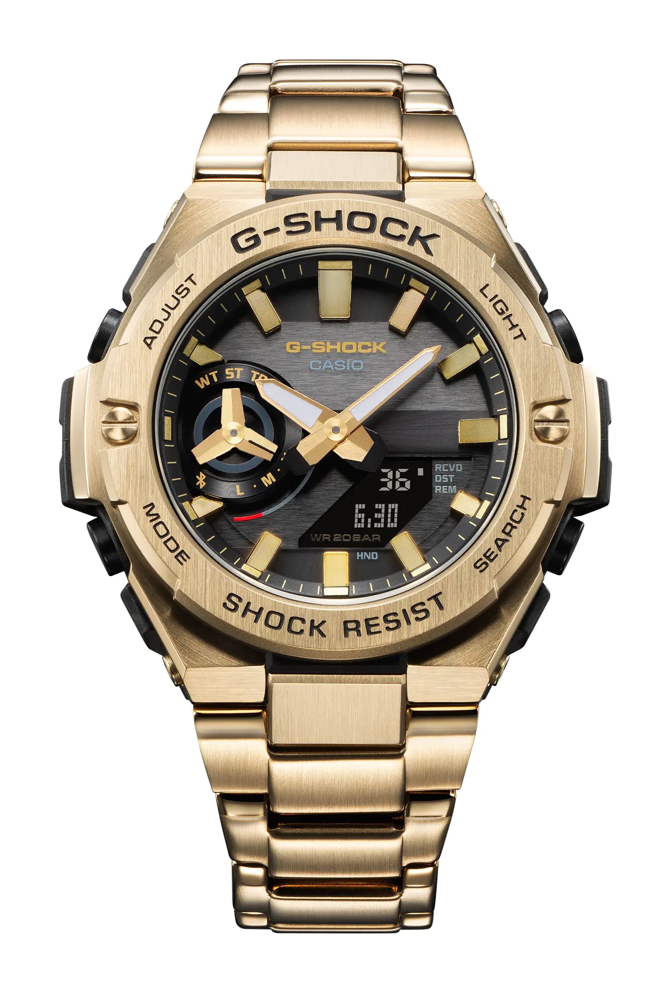 Casio Casio G-Shock GST-B500GD-9A мужские часы серый циферблат на запястье