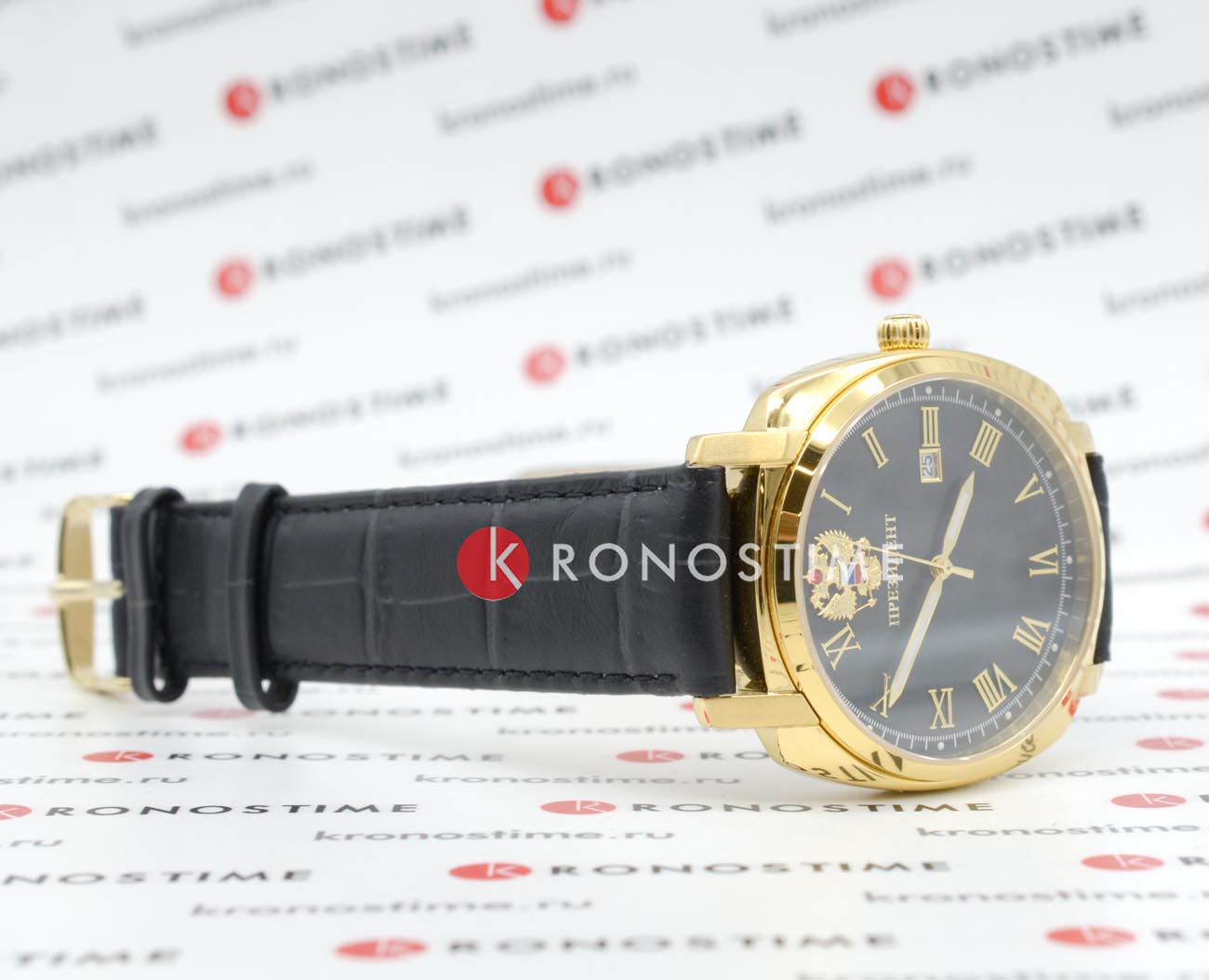 Оригинальные часы Президент Президент 9116122 кварцевые калибр механизма miyota 2115  общий вид