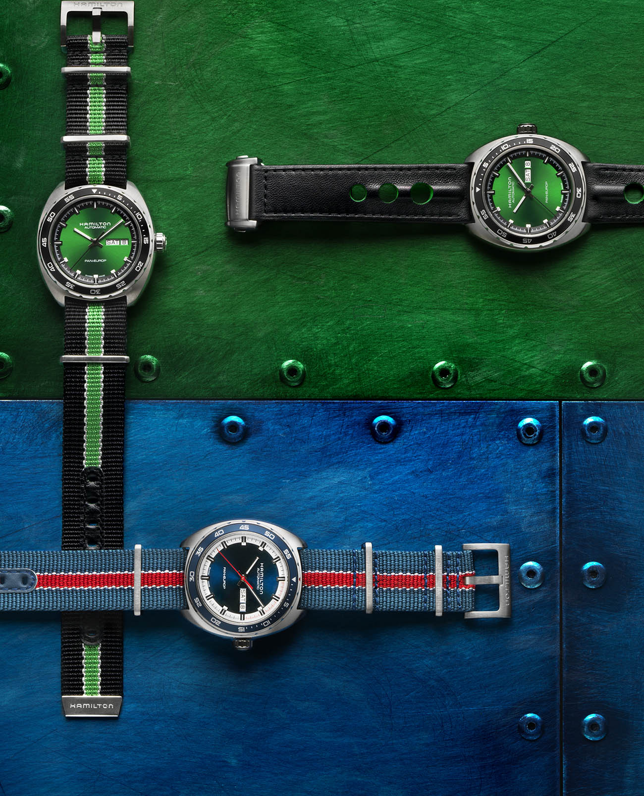 Hamilton Hamilton American ClassicPan Europ Day Date Auto H35415761, american classic швейцария мужские часы на браслете каучук боковой вид