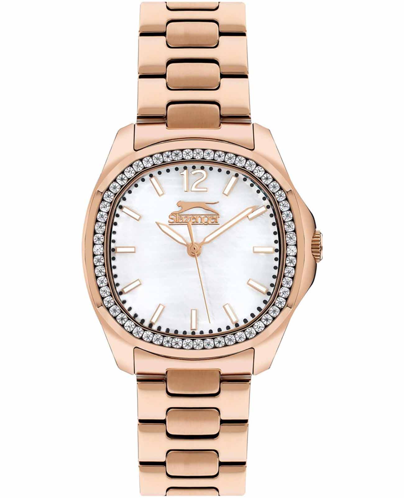 Slazenger Slazenger SL.09.2238.3.02  SL.09.2238.3.02 кварцевые женские часы перламутровый циферблат, браслет нержавеющая сталь с ip-покрытием — вид спереди