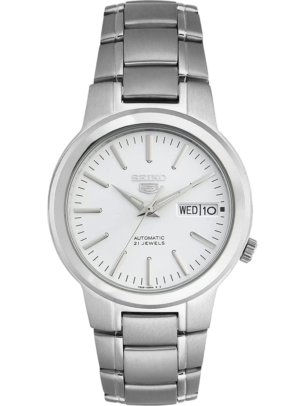 Seiko Seiko 5 Regular SNKA01K1 мужские часы белый циферблат на запястье