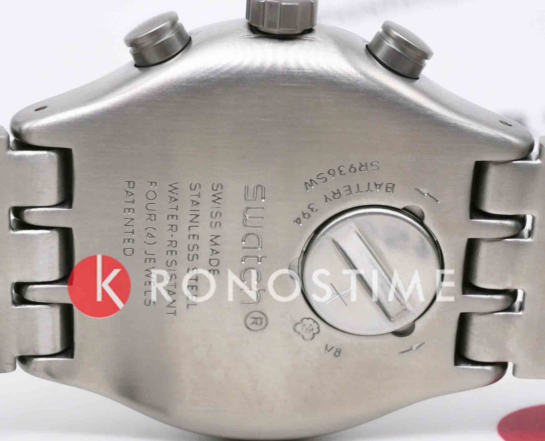 Swatch Swatch I New Chrono YVS496G кварцевые женские часы часы крупный план синий циферблата