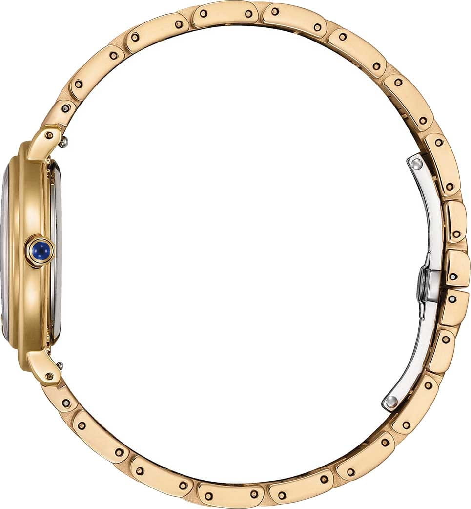 Citizen Citizen Citizen L EM1093-61D,  япония женские часы на браслете нержавеющая сталь с ip-покрытием боковой вид