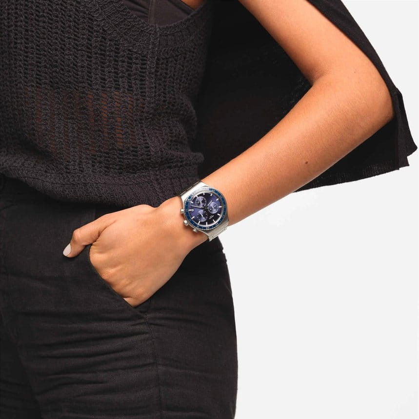 Swatch Swatch I New Chrono YVS496G  - задняя крышка сталь металл корпуса, швейцария часы