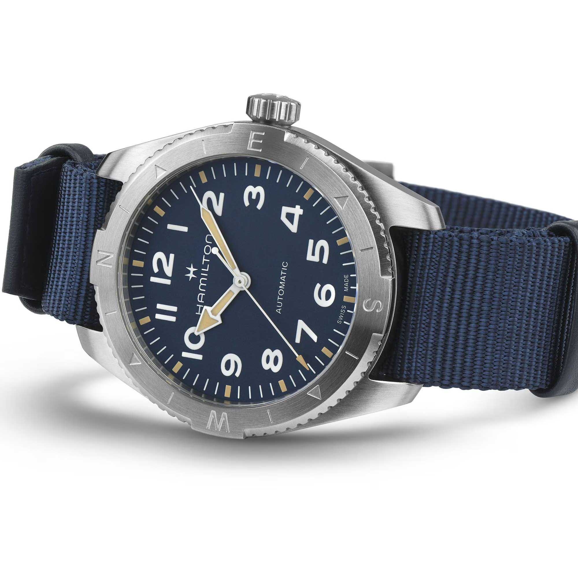 Оригинальные часы Hamilton Hamilton Khaki Field Expedition Auto H70315940 механические калибр механизма h-10 общий вид