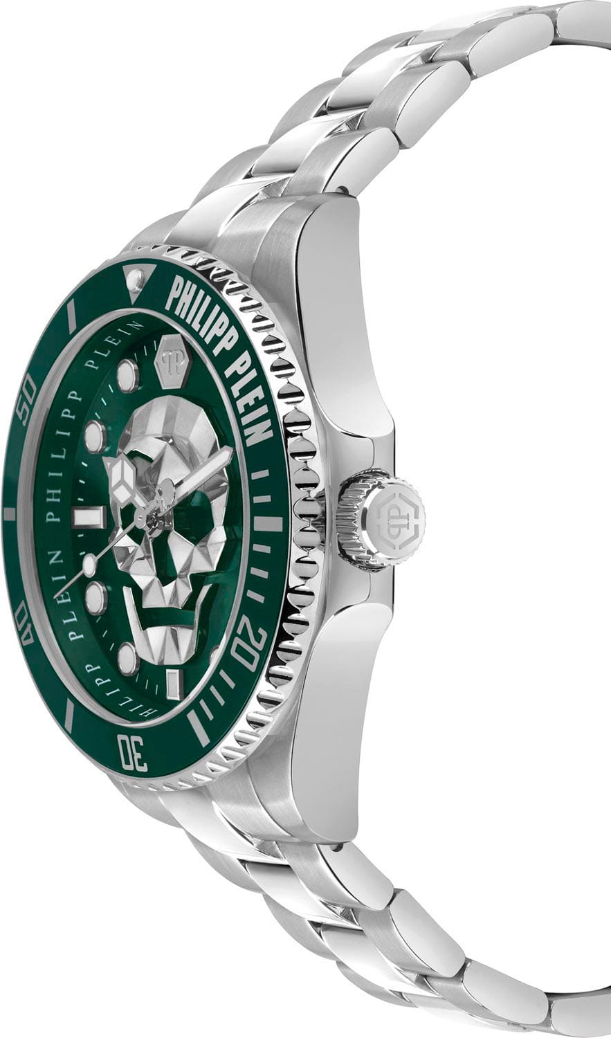 Philipp Plein Philipp Plein The Skull PWOAA0622, the skull германия мужские часы на браслете нержавеющая сталь с ip-покрытием боковой вид