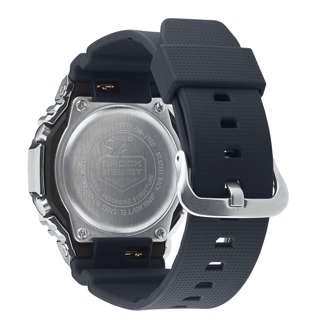 Casio Casio G-Shock GM-2100-1ADR (GM-2100-1A) мужские часы серебристый циферблат на запястье