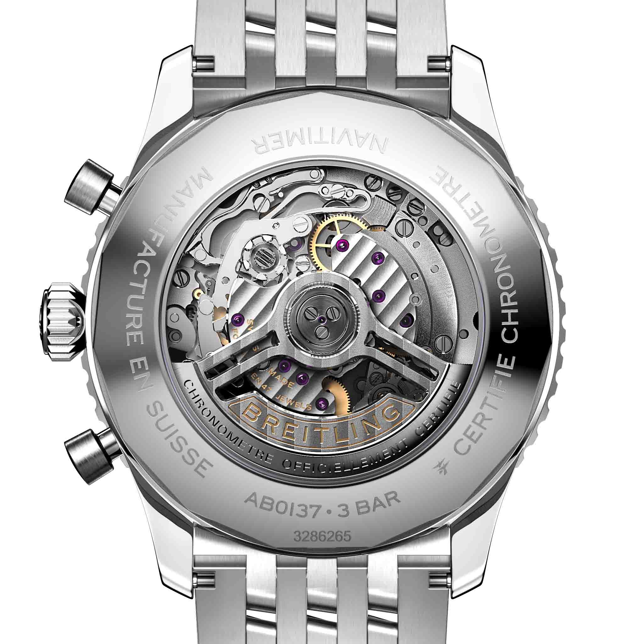 Breitling Breitling Navitimer B01 Chronograph 46 AB0137211B1A1 , наручные мужские часы фото под углом