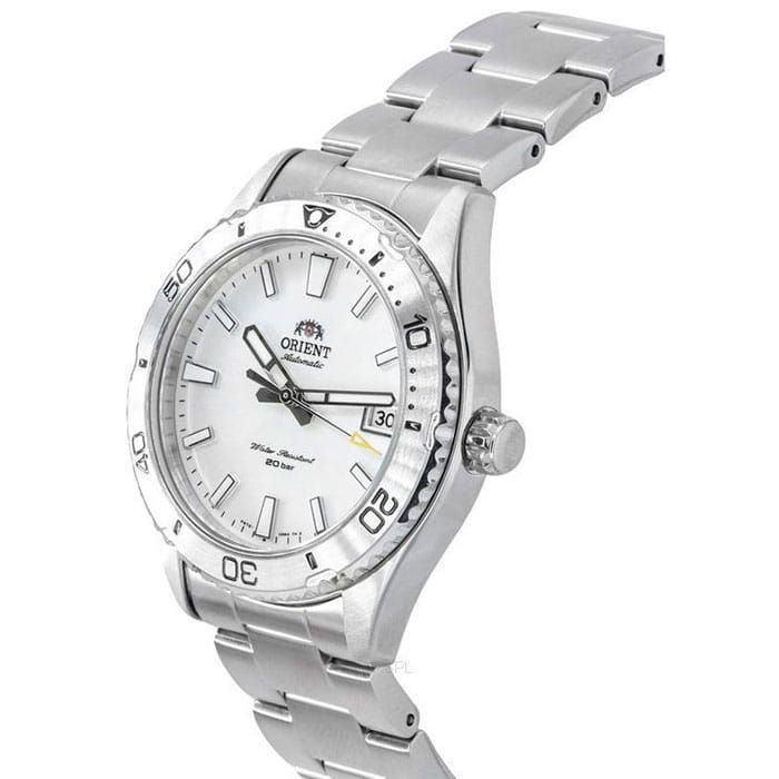 Orient Orient Diving Sport Automatic RA-AC0Q03S (RN-AC0Q03S) механические мужские часы часы крупный план белый циферблата