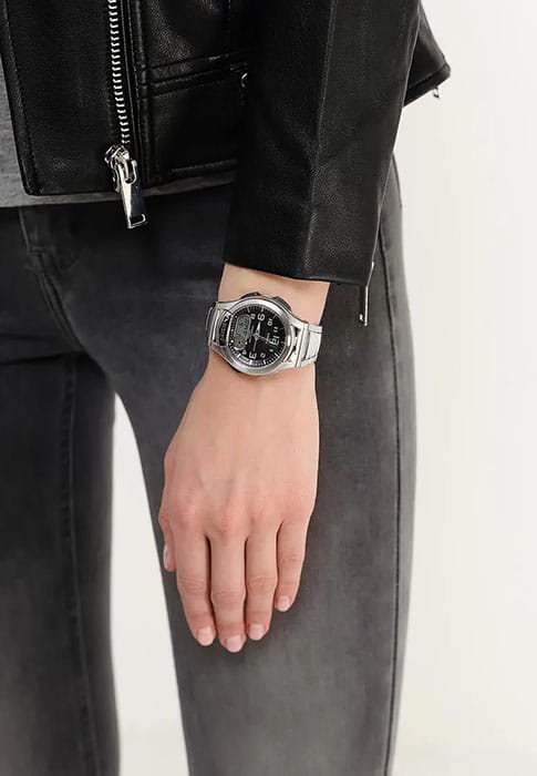 Оригинальные часы Casio Casio Collection AQ-180WD-1B кварцевые калибр механизма  общий вид