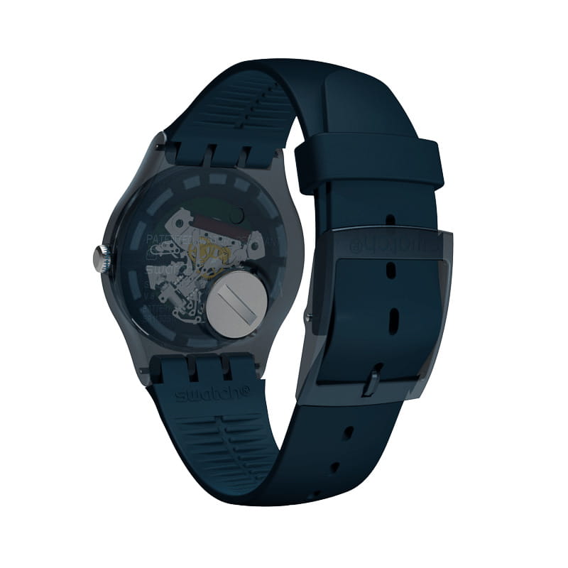 Swatch Swatch New Gent SUON700, gent швейцария мужские часы на браслете силикон боковой вид