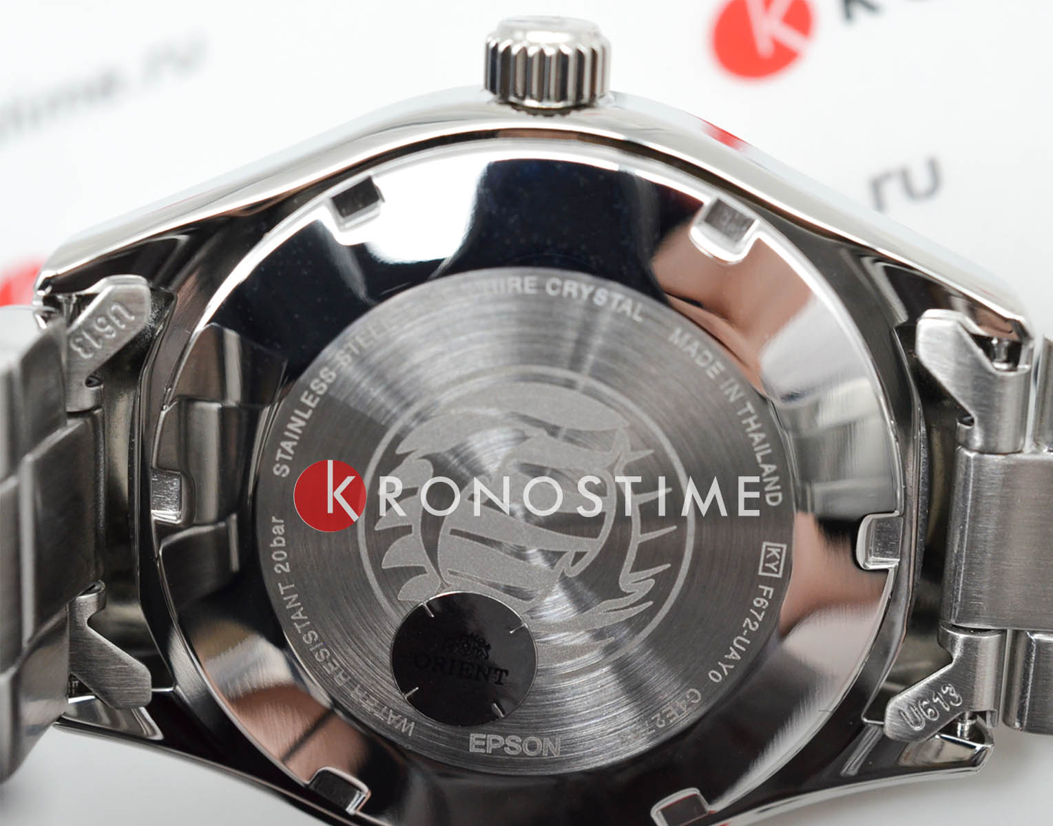 Orient Orient Diving Sport Automatic RA-AC0Q09R (RN-AC0Q09R)  - задняя крышка металл сталь корпуса, япония часы